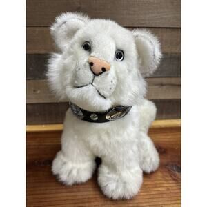 Rare 15x17 Siegfried And Roy Kabul White Plush Tiger Blue Eyes